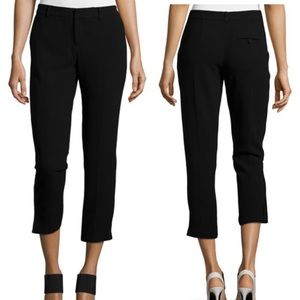 Haute Hippie Sz 4 Tuxedo Crop Pants Italian Fabric